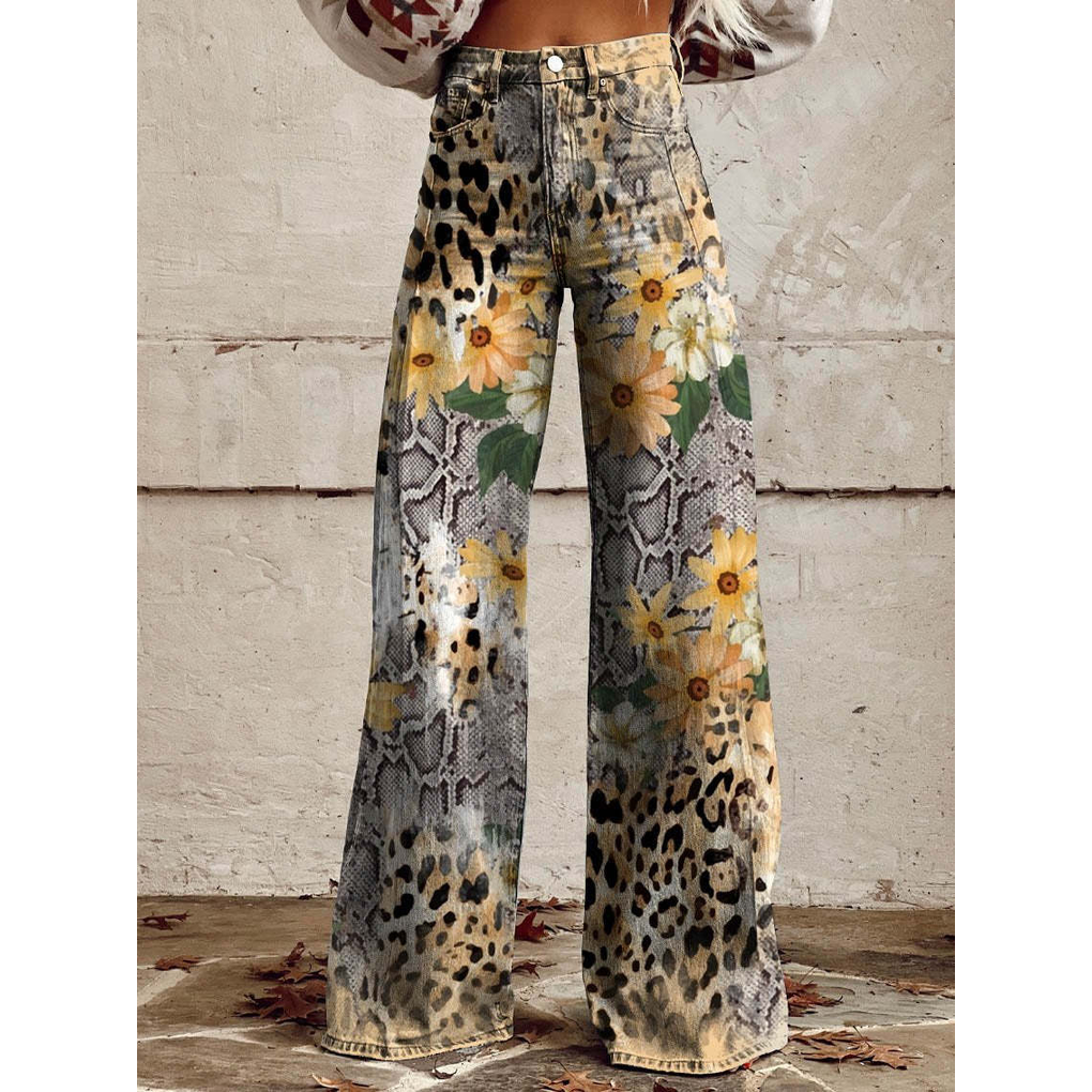 Women’s Long Pants - Floral & Solid Prints