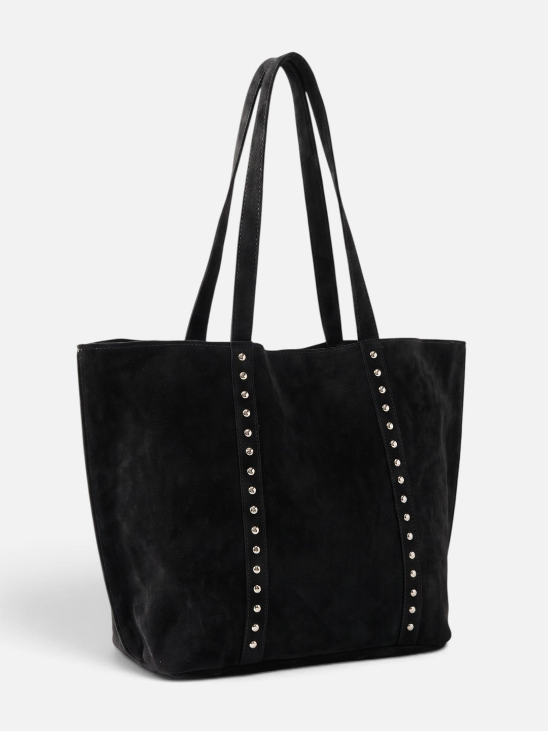 Women's Studded Faux Suede Tote Bag