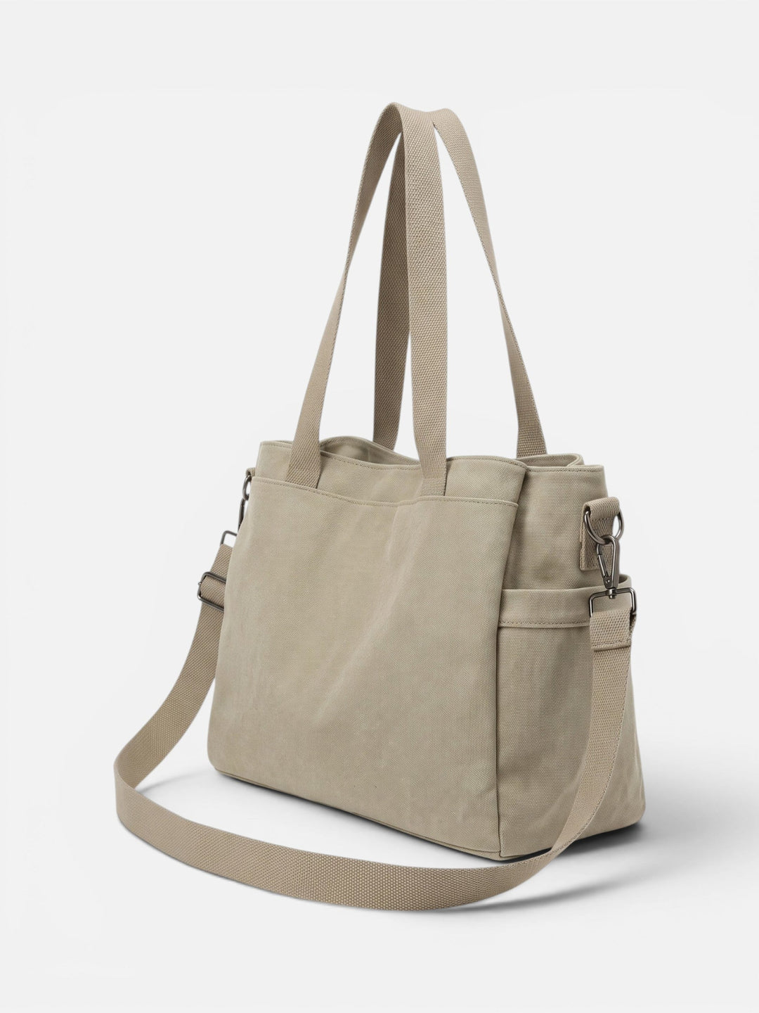 Women's Convertible Canvas Tote Bag with Crossbody Strap