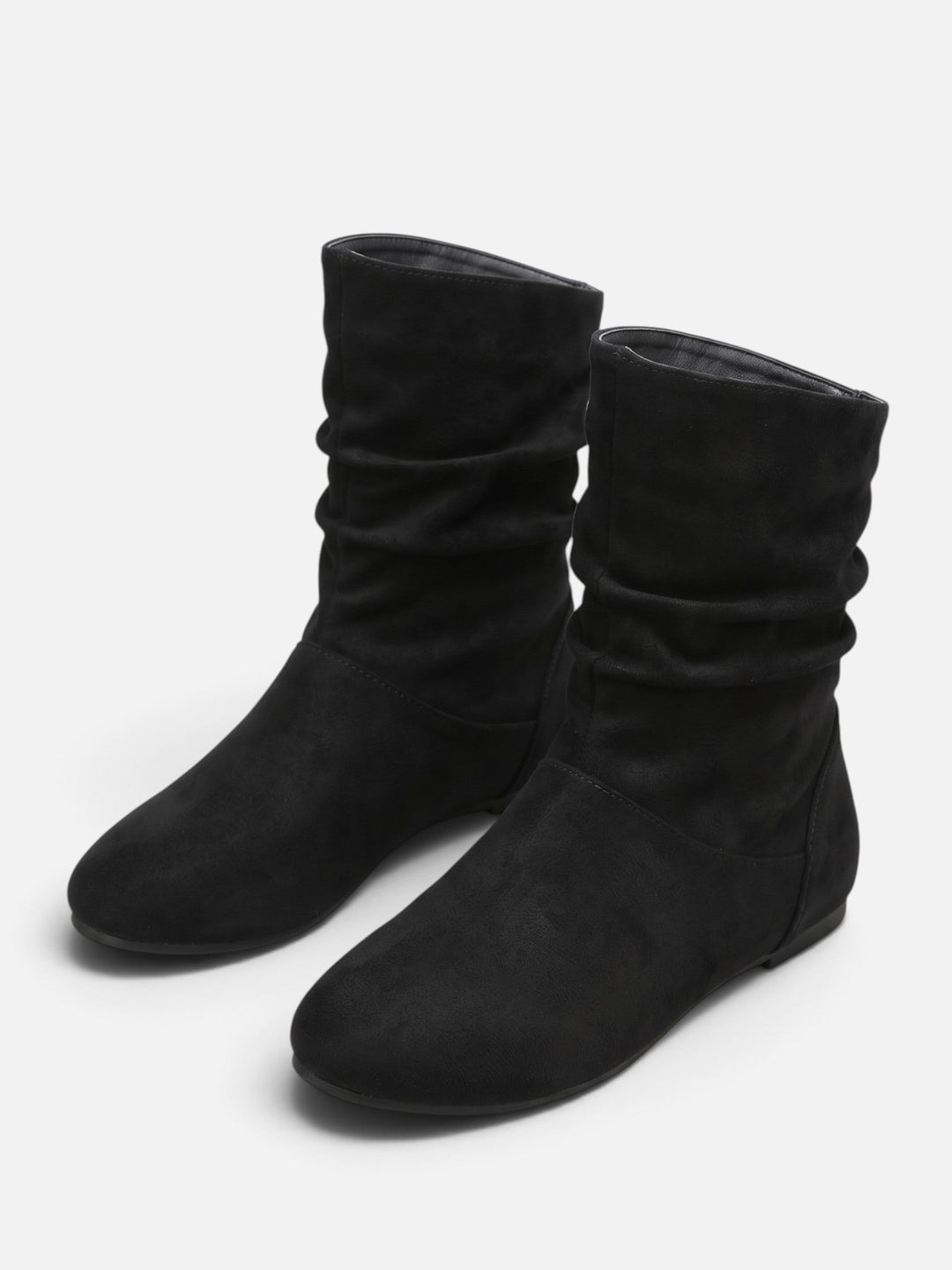 Women's Faux Suede Slouchy Mid-Calf Boots