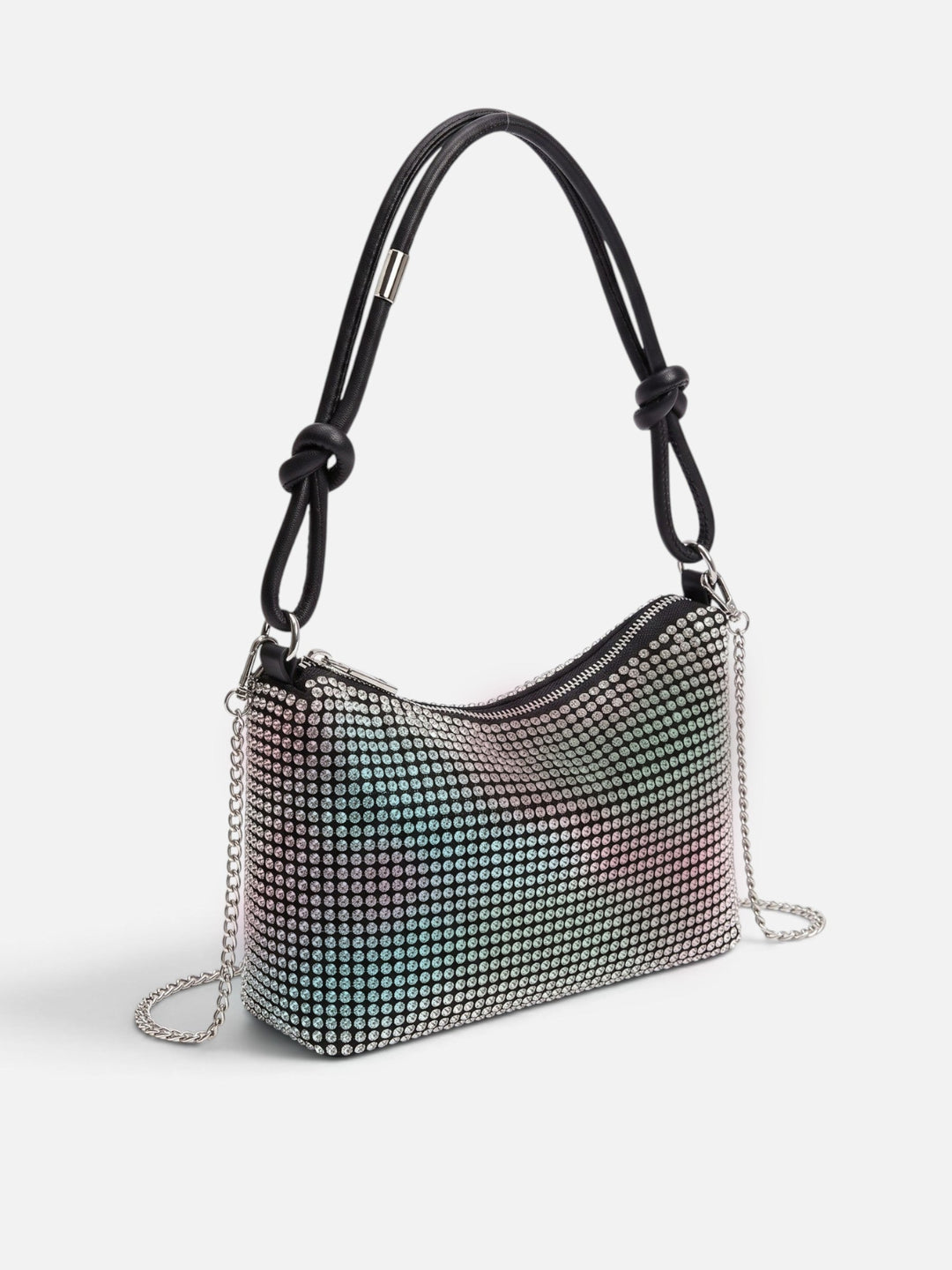 Women's Rhinestone Shoulder Bag with Chain