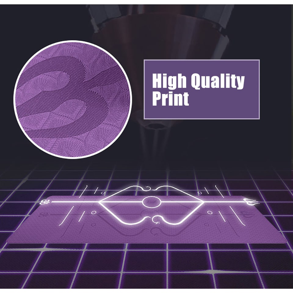 Non Slip Tpe Yoga Mat with Thick Cushioning and Body Alignment Lines for Exercise Foam