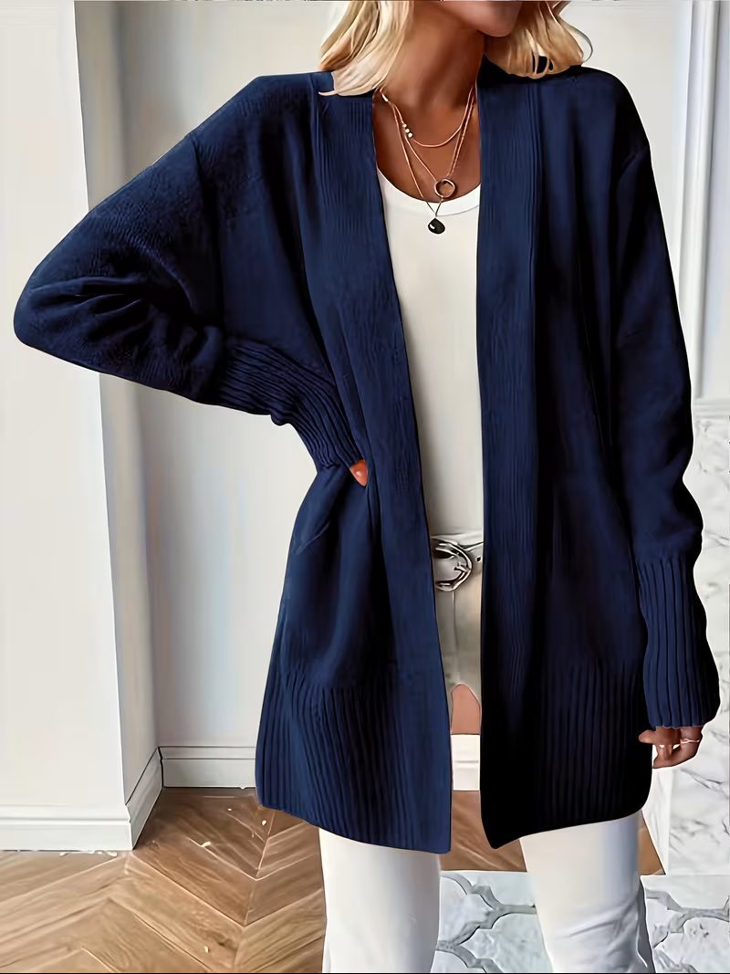 Open Front Long Cardigan for Women