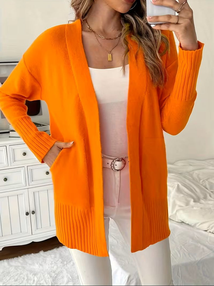 Open Front Long Cardigan for Women