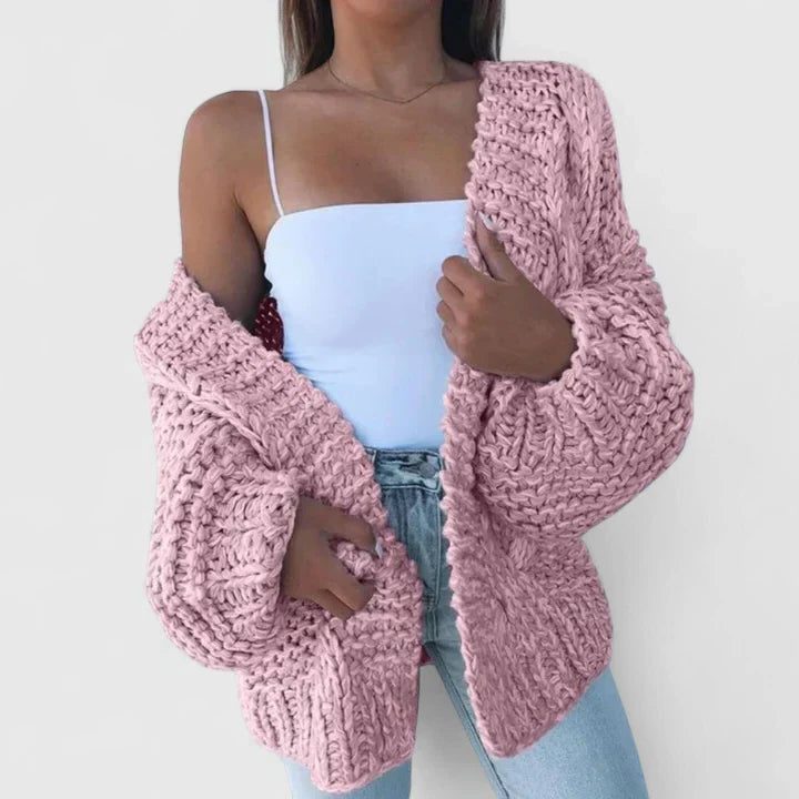 Chunky Knit Oversized Cardigan for Women