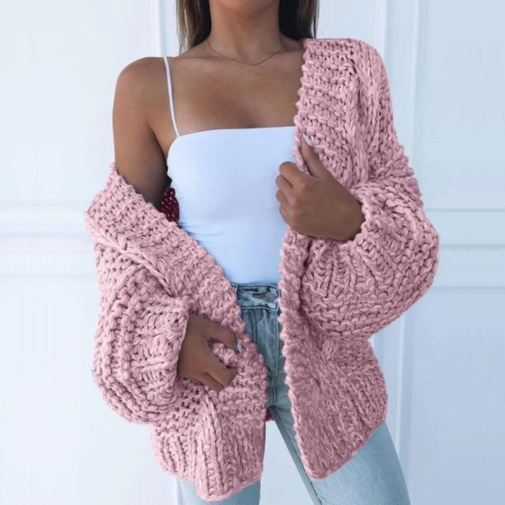 Chunky Knit Oversized Cardigan for Women