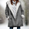 Sherpa-Lined Oversized Parka with Toggle Buttons for Women