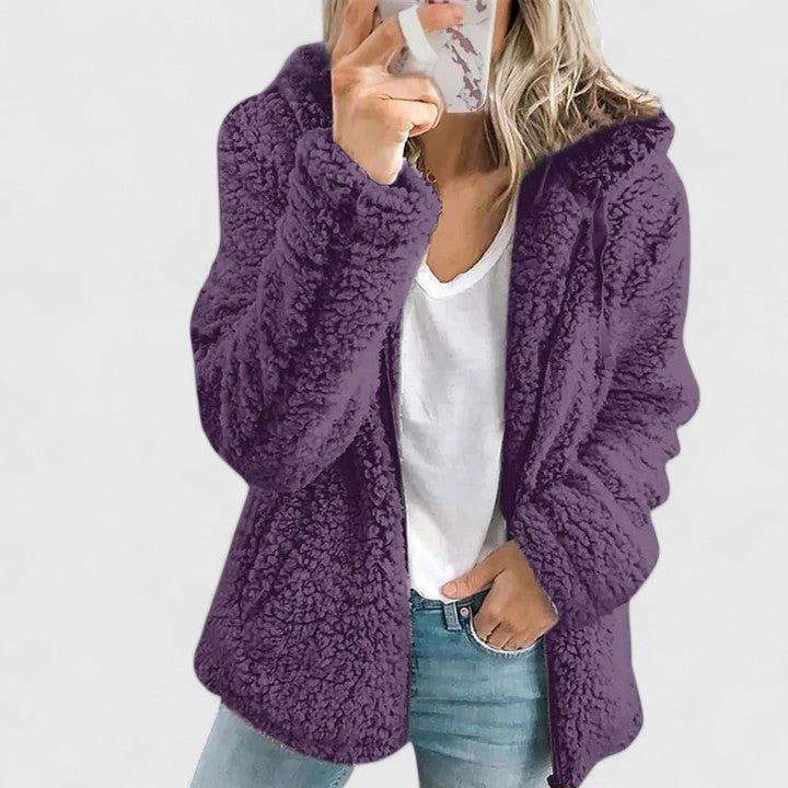 Oversized Teddy Fleece Jacket for Women