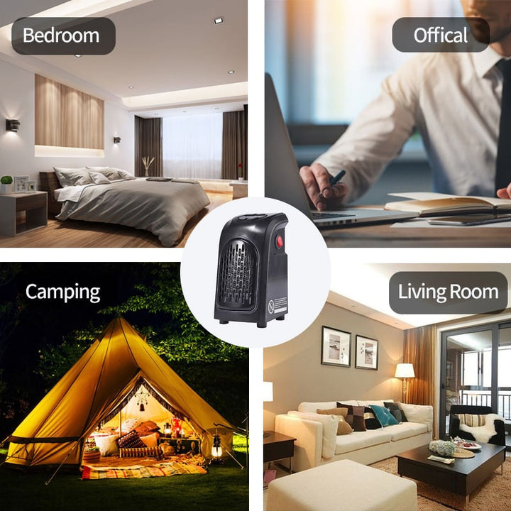 Plug in Heater Portable Electric Energy Efficient Digital Display and Ceramic Heating Elements