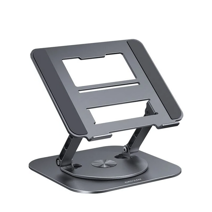 Portable Adjustable Ergonomic Laptop Stand with 360 Rotating Base and Aluminum Foldable Design