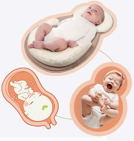Ergonomic Portable Baby Lounger with Flat Head Prevention Headrest – Schlafcocon