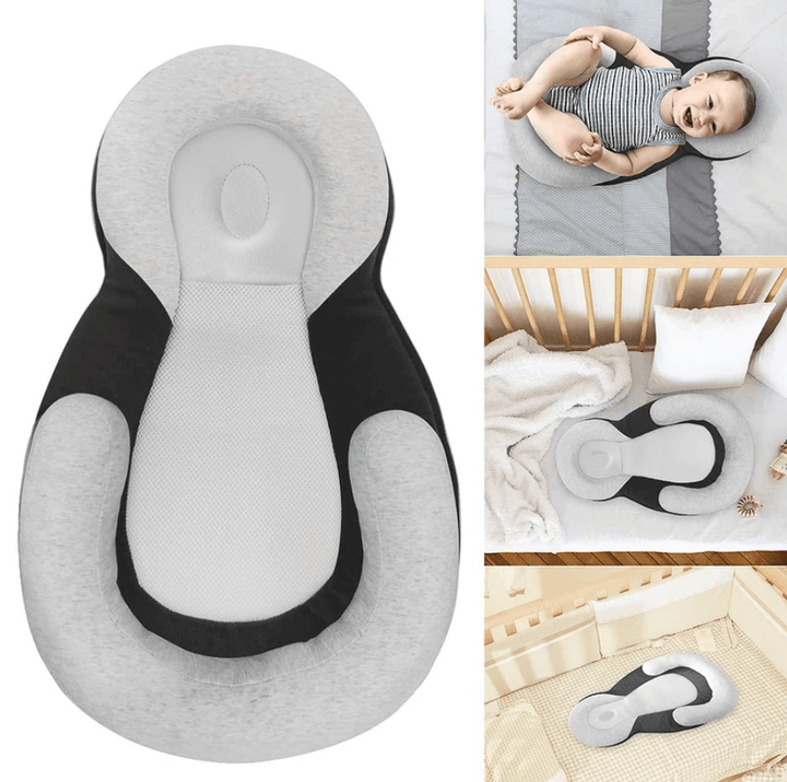 Ergonomic Portable Baby Lounger with Flat Head Prevention Headrest – Schlafcocon