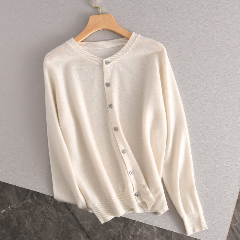 Cashmere Button-Down Cardigan for Women