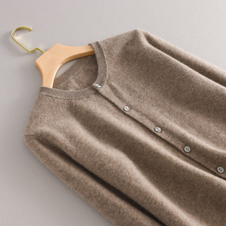 Cashmere Button-Down Cardigan for Women