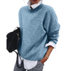 Ribbed Knit Pullover with Crew Neck for Women