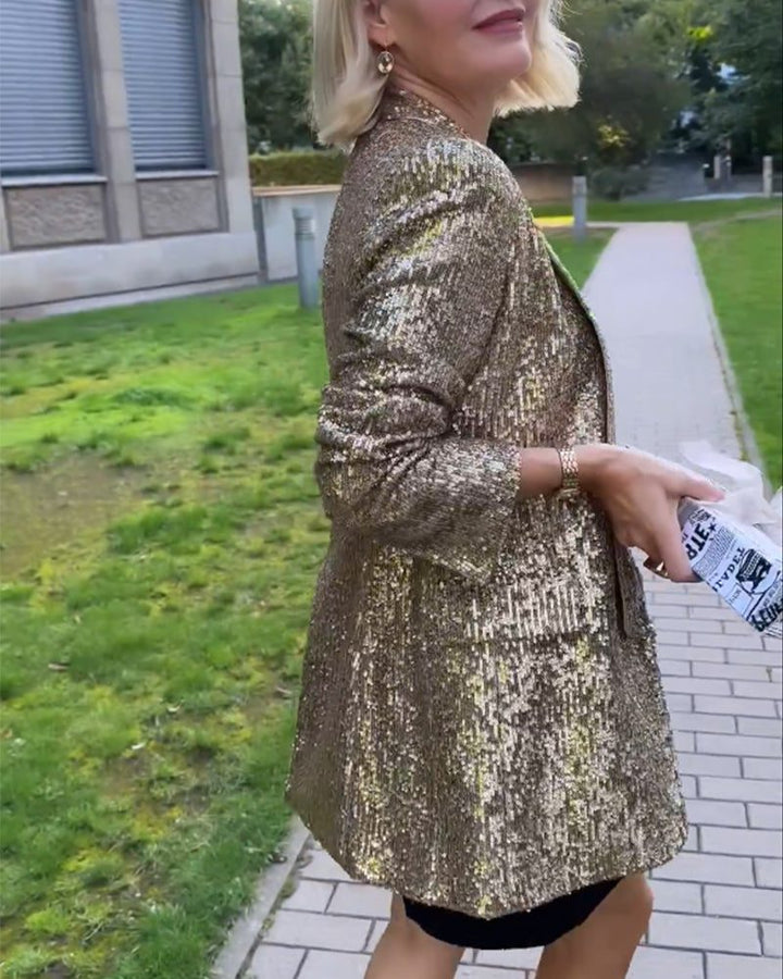 Sequin Blazer Jacket for Women