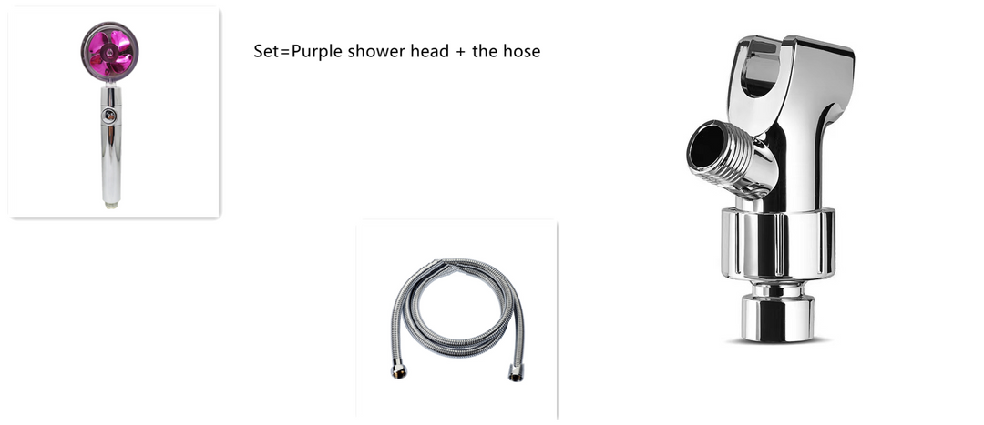 Shower Head with Hard Water Filter High Pressure Propeller Fan and Pause Button Kdf 55