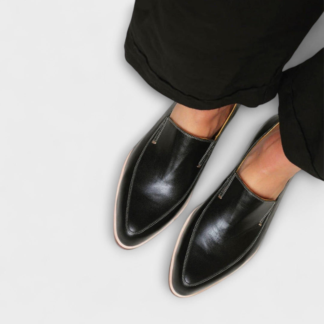 Slip-On Leather Loafers for Women