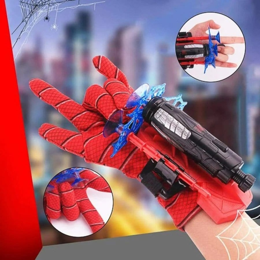 Interactive Superhero Hand Toy with Spider Launcher – For Kids 3+
