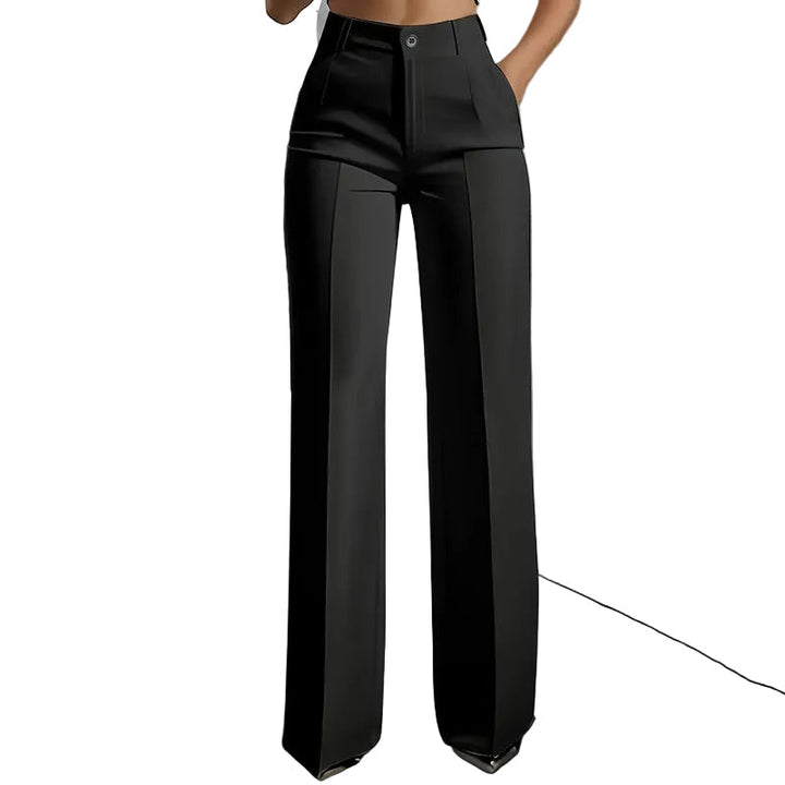 Women's High-Waist Pants | Straight Leg & Crease | Sizes S–3XL