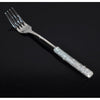 Stainless Steel Flatware Set with Rhinestone Encrusted Handles 18/10 Service for 12