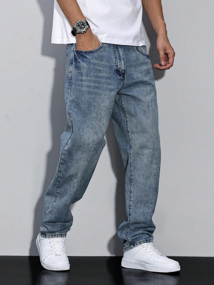 Men's Straight-Leg Jeans – Straight Fit Denim Pants