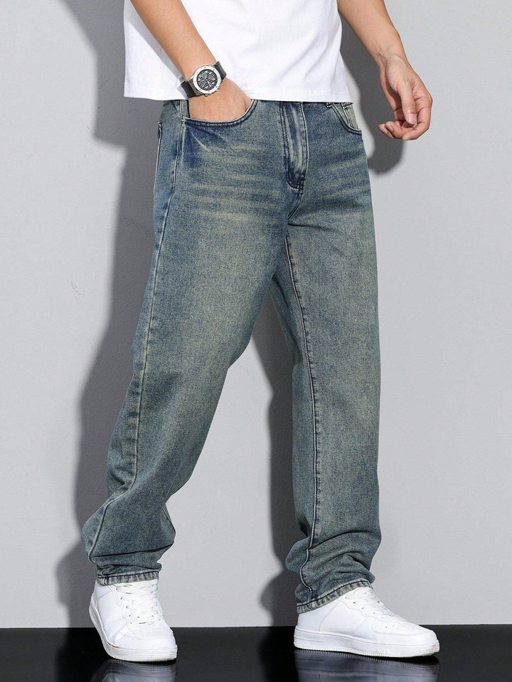 Men's Straight-Leg Jeans – Straight Fit Denim Pants