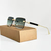 Mia | Sunglasses Retro Square Gold Frame Gradient UV400