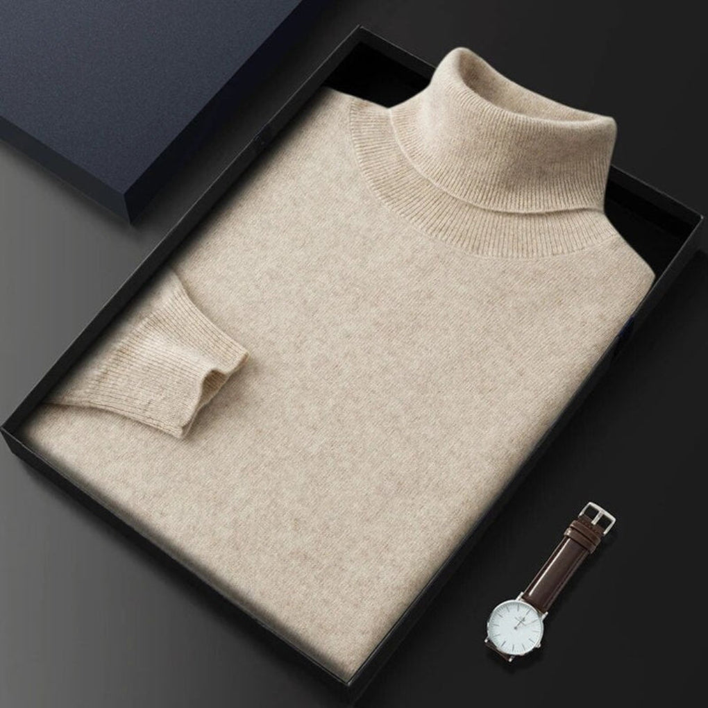 Men’s Knit Turtleneck Sweater – Refined Winter Layer