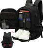 60L Waterproof Travel Laptop Rucksack with USB and Shoe Compartment