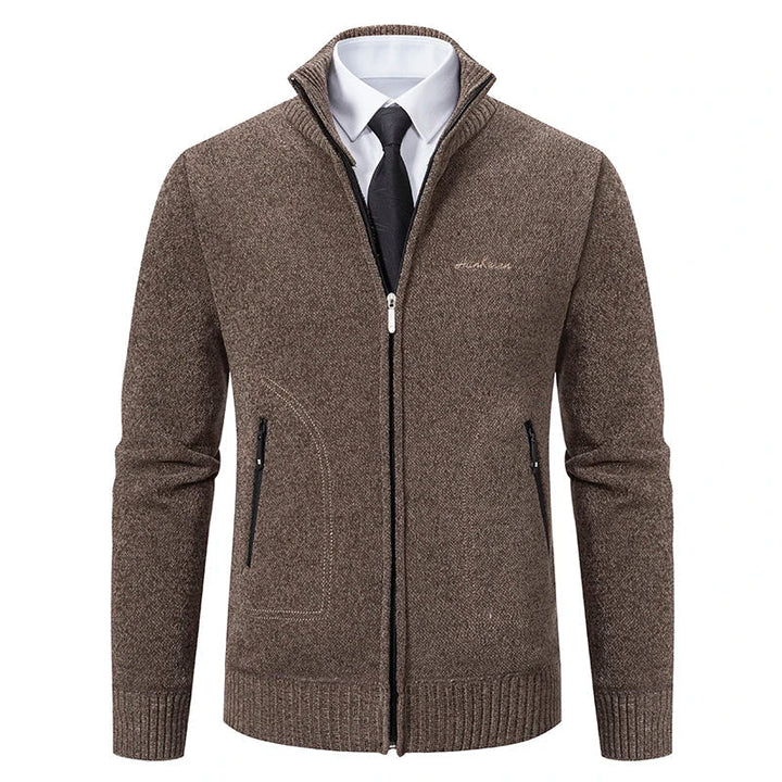 Men's Knitted Cardigan with Lining – Soft Cardigan Jacket