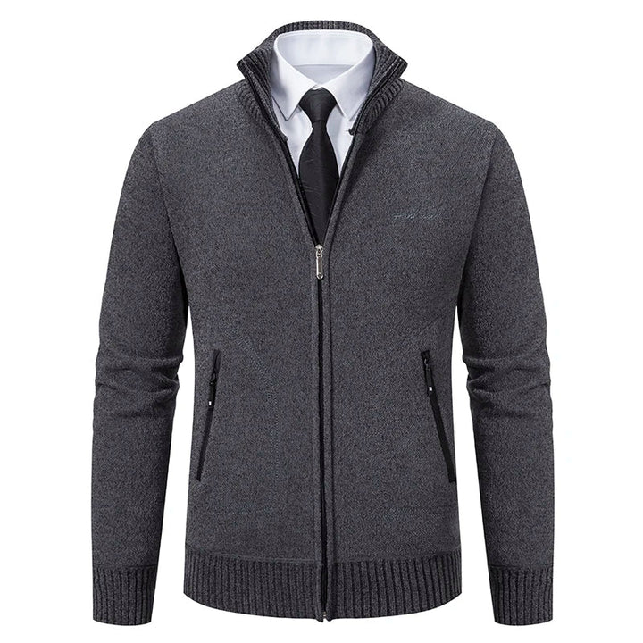 Men's Knitted Cardigan with Lining – Soft Cardigan Jacket