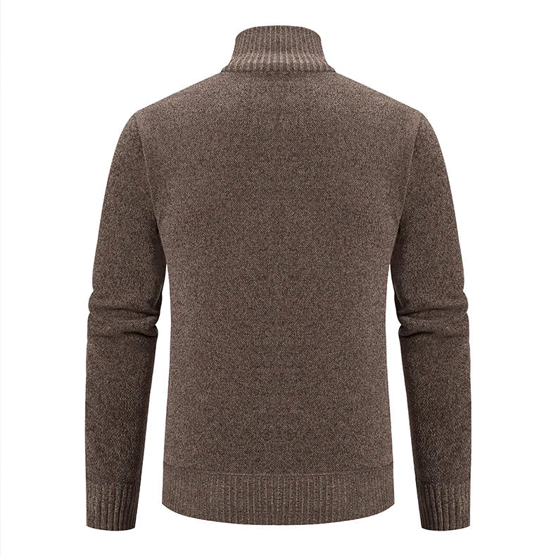Men's Knitted Cardigan with Lining – Soft Cardigan Jacket