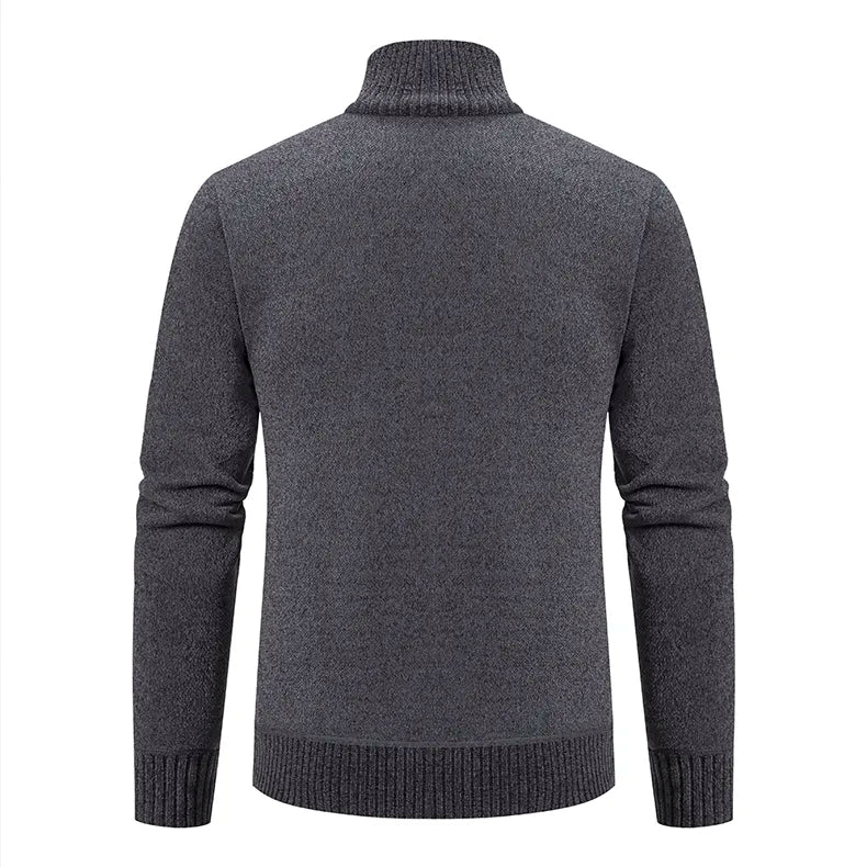 Men's Knitted Cardigan with Lining – Soft Cardigan Jacket