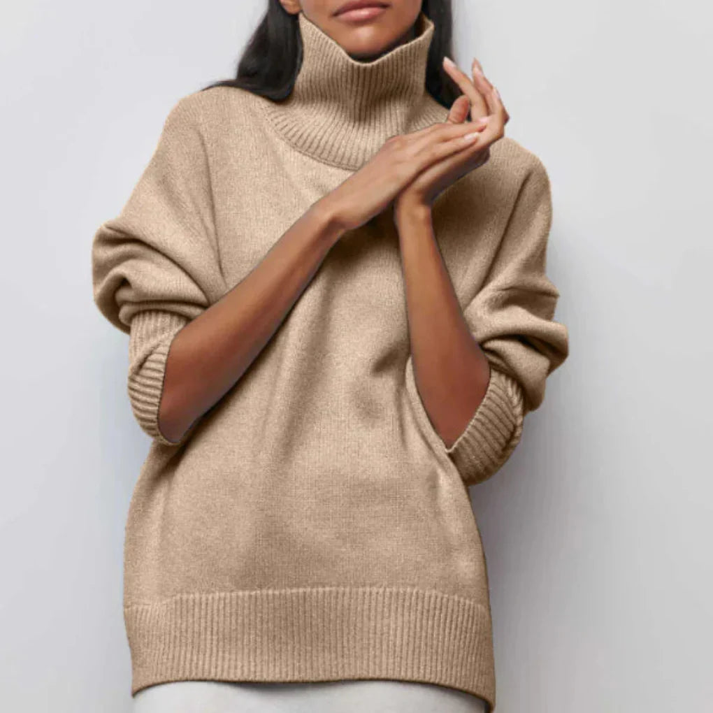 Women’s Turtleneck Sweater - Winter-Ready Knit Layer