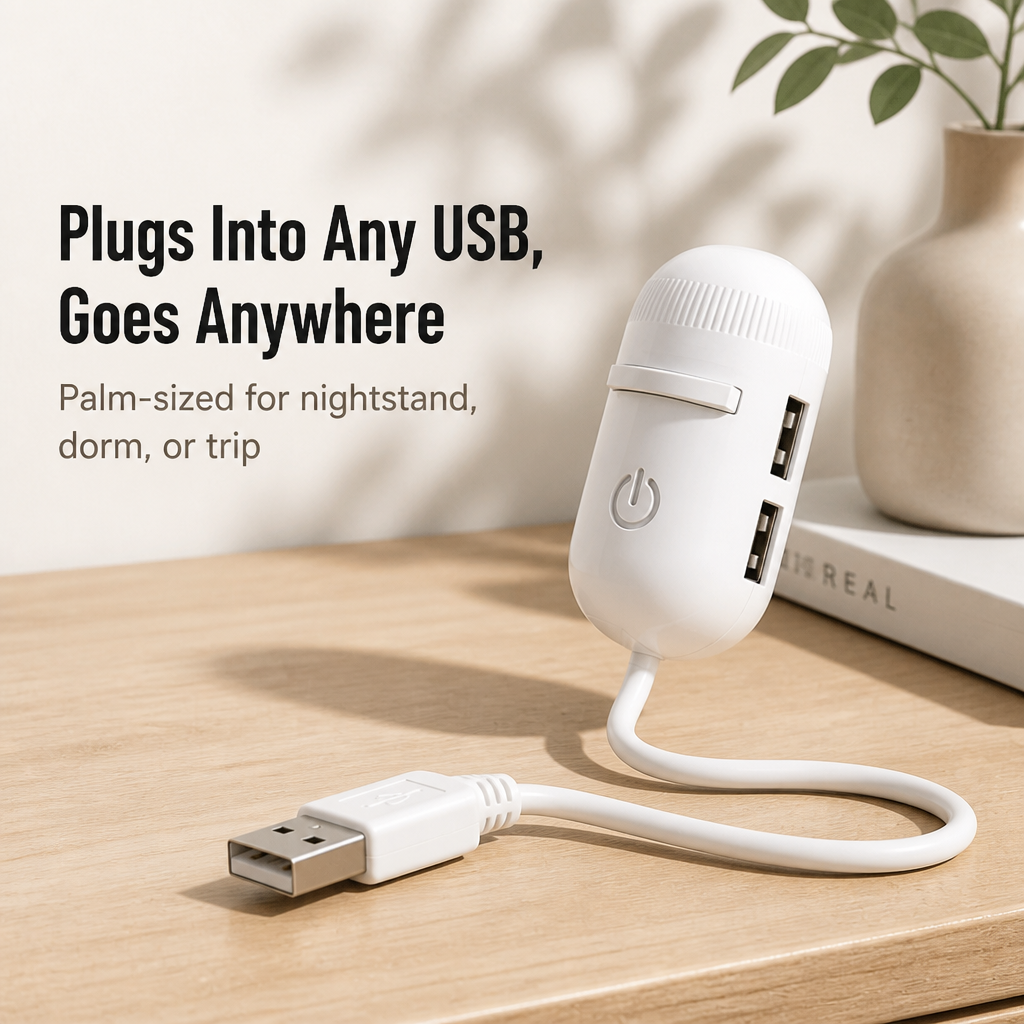 2-in-1 Star Projector and Warm Night Light with Interchangeable Slides, USB-Powered