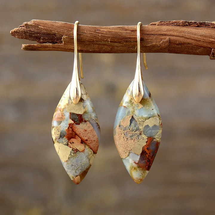 Natural stone earrings