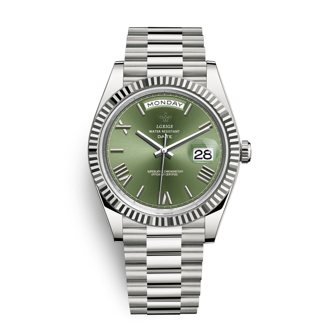 Premium Automatic Movement with Day and Date Function – Solan