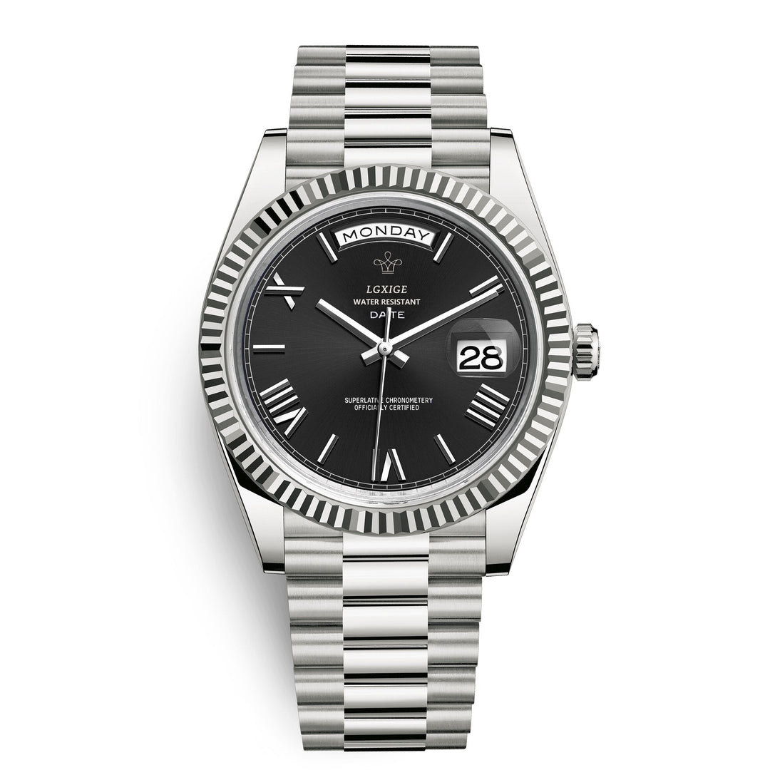 Premium Automatic Movement with Day and Date Function – Solan