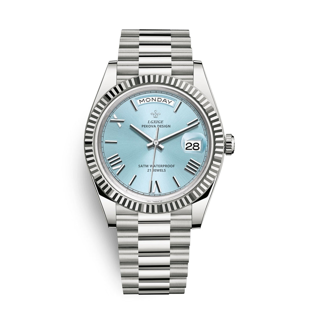 Premium Automatic Movement with Day and Date Function – Solan