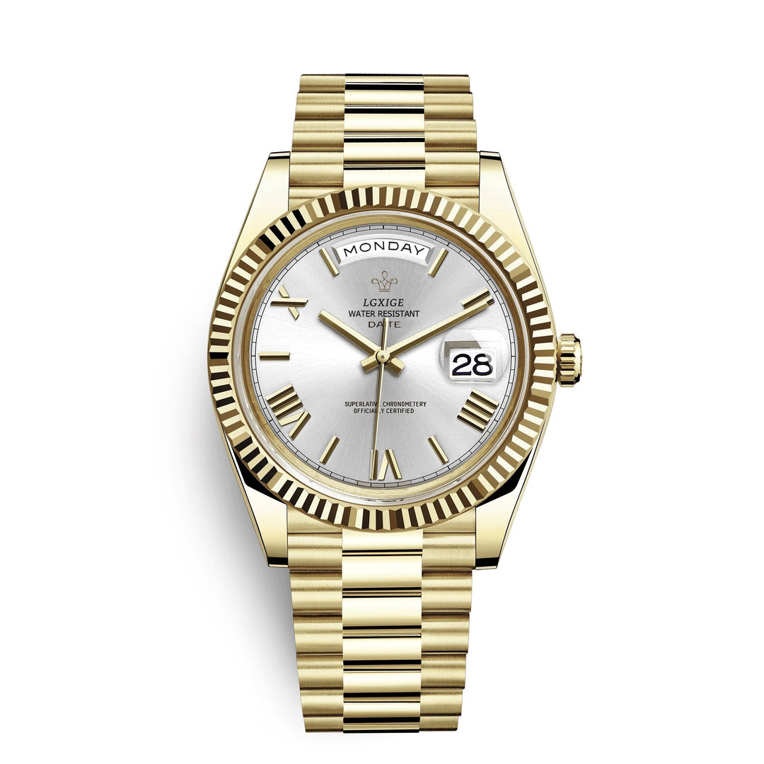 Premium Automatic Movement with Day and Date Function – Solan