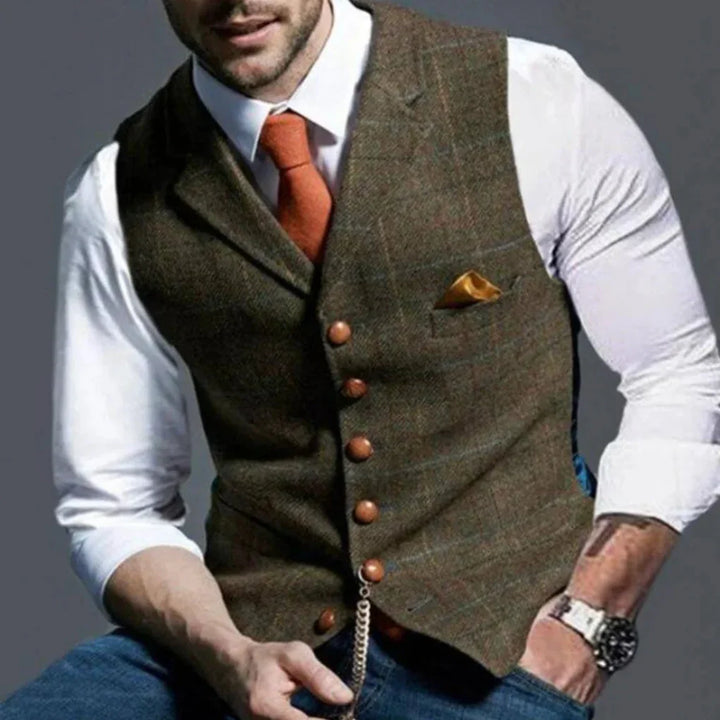 Men’s Vintage Waistcoat – Classic Heritage with Layered Style