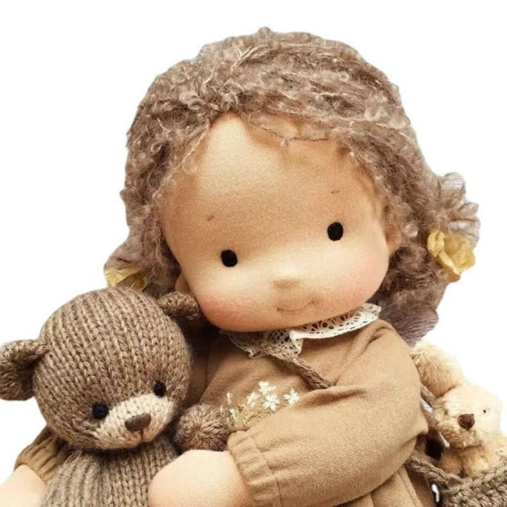 Handmade Waldorf Doll Made of Natural Materials – 30 cm
