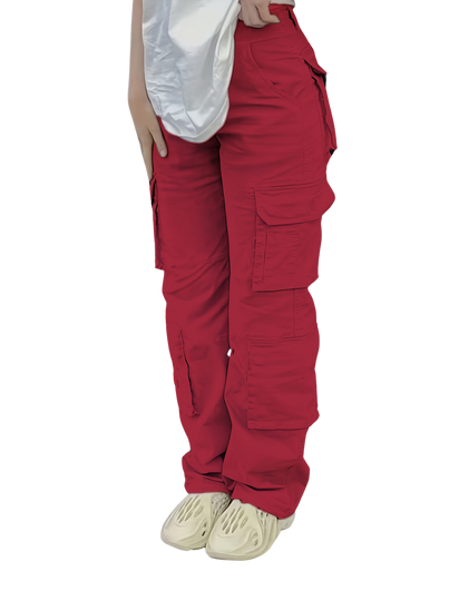 Women's High-Waist Cargo Pants