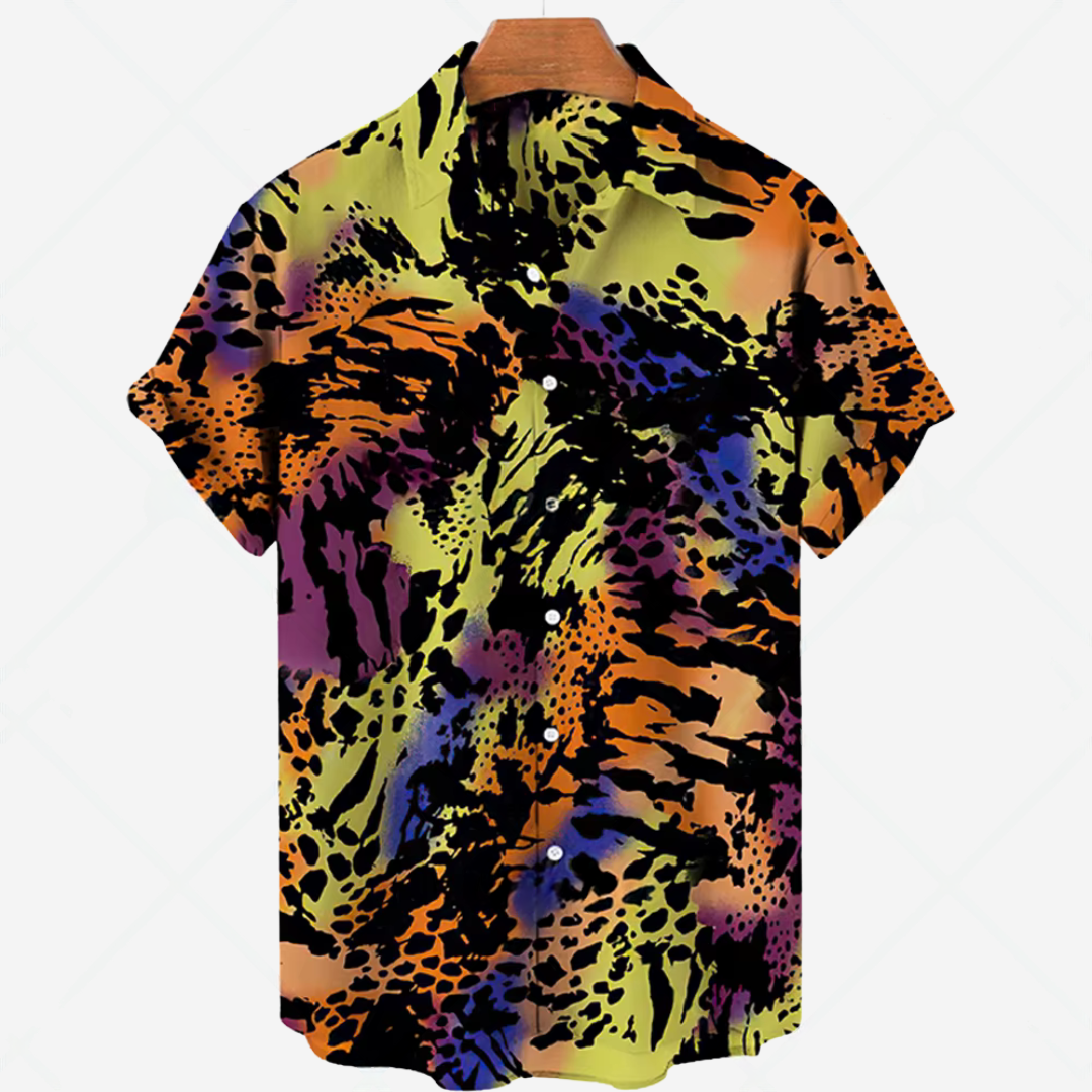 Casual Short-Sleeve Shirt with Print