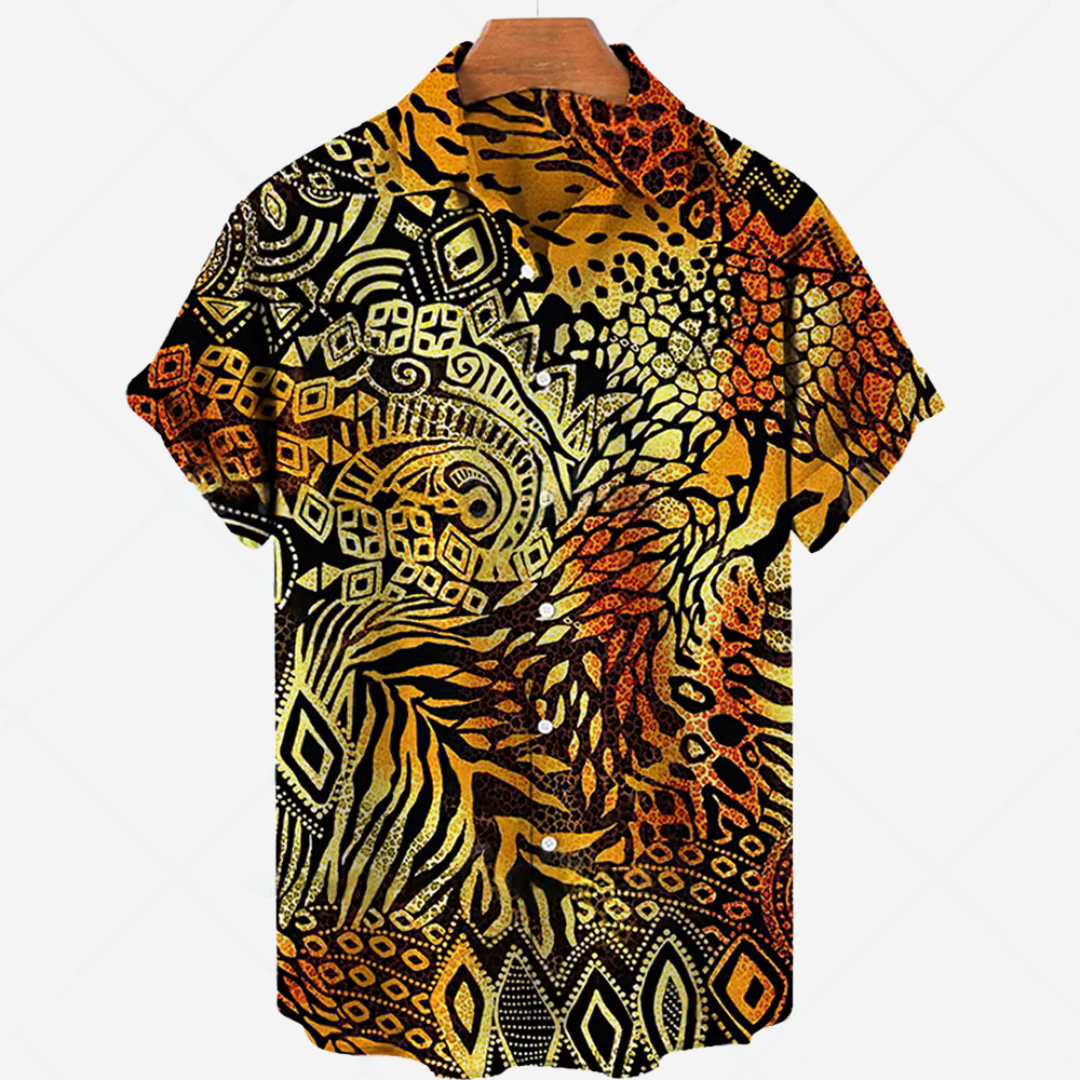 Casual Short-Sleeve Shirt with Print