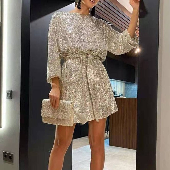 Flowing Party Dress with Relaxed Cut - Clara