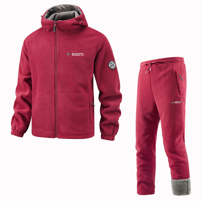 Women's Tracksuit with Fleece Cardigan and Jogging Bottoms