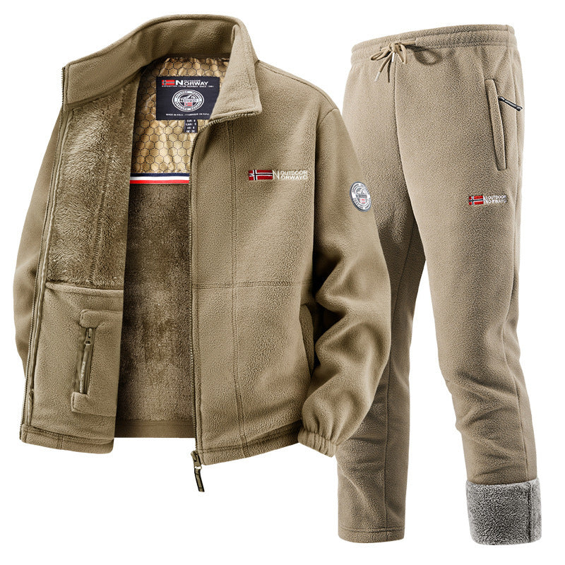 Women's Tracksuit with Fleece Cardigan and Jogging Bottoms