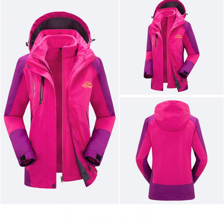 Women's 3-in-1 Winter Coat with Detachable Fleece Lining